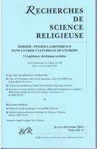 DOSSIER PRÉPARATOIRE AU COLLOQUE DES RSR : PENSER LA DIFFÉRENCE DANS LA CRISE CULTURELLE DE L’EUROPE