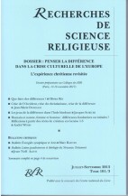 DOSSIER PRÉPARATOIRE AU COLLOQUE DES RSR : PENSER LA DIFFÉRENCE DANS LA CRISE CULTURELLE DE L’EUROPE