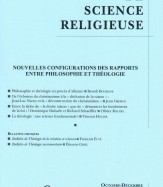 NOUVELLES CONFIGURATIONS DES RAPPORTS ENTRE PHILOSOPHIE ET THÉOLOGIE