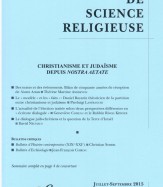 CHRISTIANISME ET JUDAÏSME DEPUIS NOSTRA AETATE