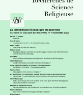 LA CONVERSION ÉCOLOGIQUE en QUESTION Actes du 28e Colloque des RSR (Paris, 17-19 novembre 2022)