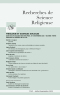 THEOLOGIE et SCIENCES SOCIALES  –  Actes du 29e Colloque des RSR (Paris, 14-16 Novembre 2024) – Seconde Partie – Théologie et sciences de la cité