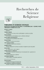 THEOLOGIE et SCIENCES SOCIALES  –  Actes du 29e Colloque des RSR (Paris, 14-16 Novembre 2024) – Seconde Partie – Théologie et sciences de la cité