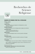 Quand les femmes font de la théologie