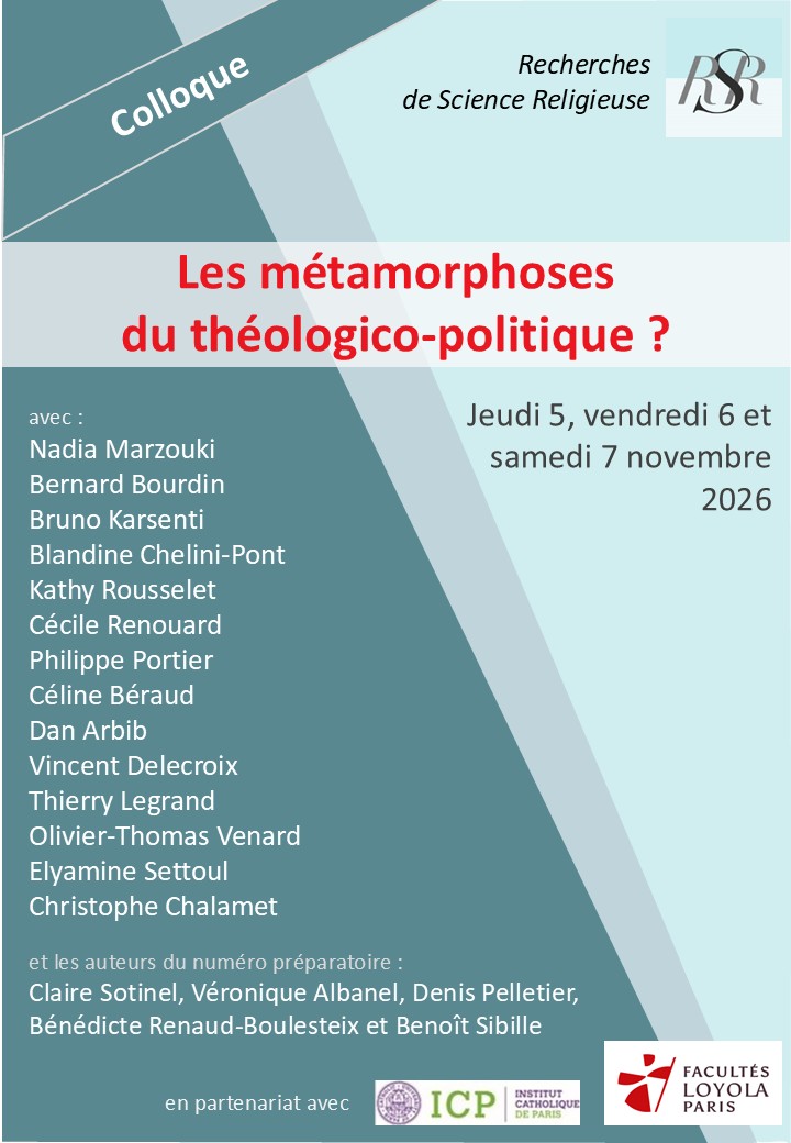 Les métamorphoses du théologico-politique ?
